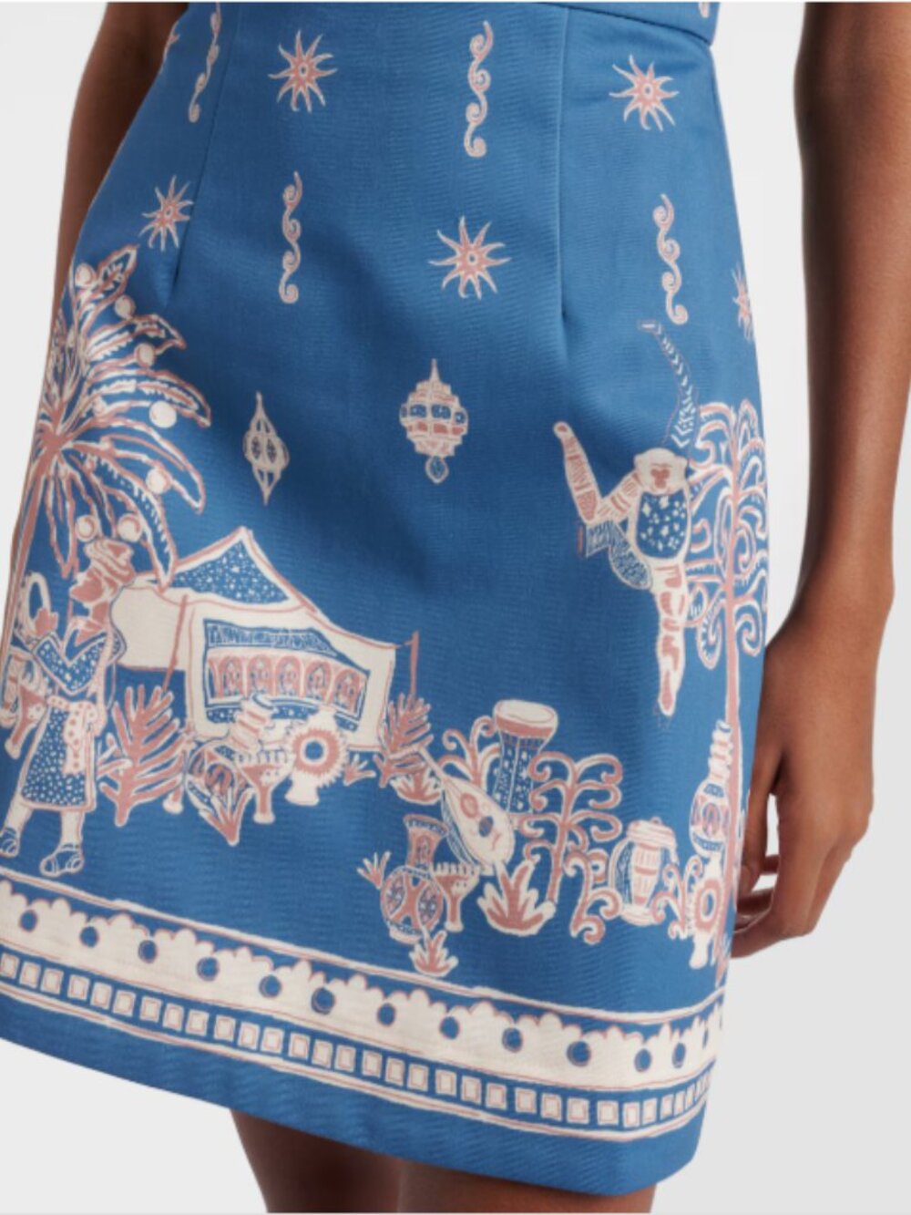 Alémais Acacia printed halterneck cotton minidress - Picture 4 of 11